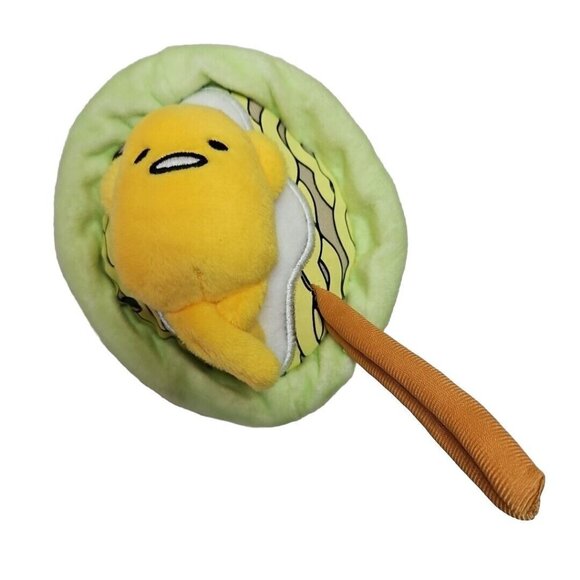 Gudetama the Lazy Egg Lot Plush Figure Sanrio Noodle Bowl and XS T Shirt Gray - Picture 6 of 11